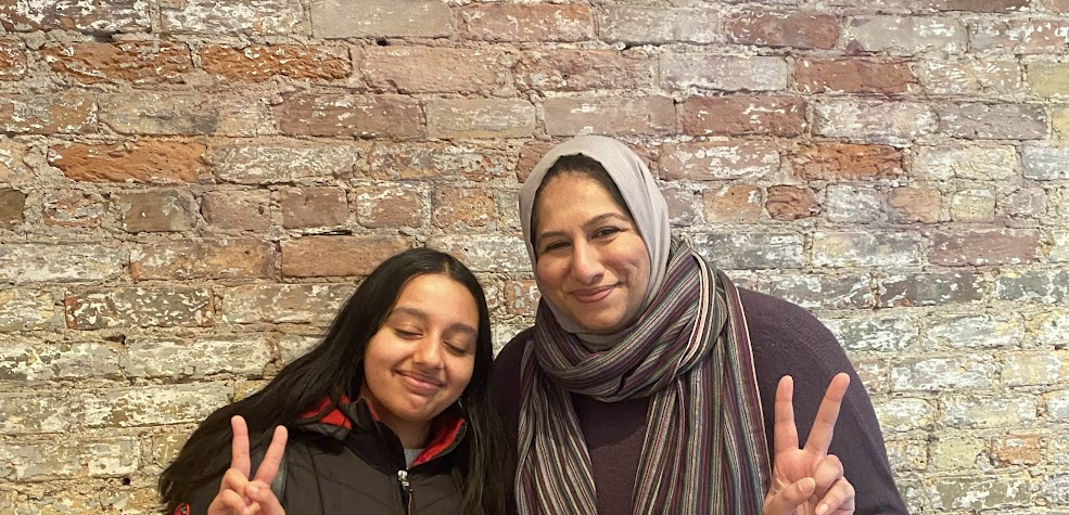 Arushi Nath with Councillor Ausma Malik - Public Spaces Champion